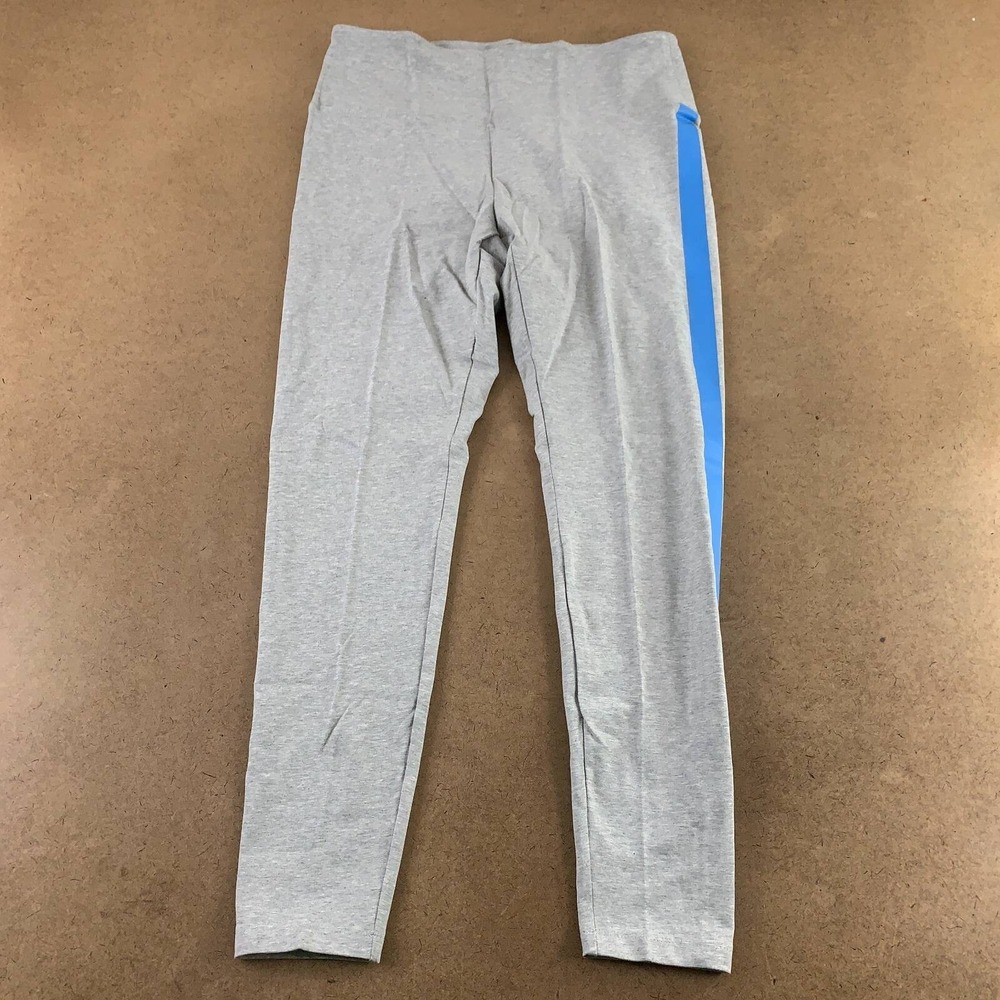 Pink Victorias Secret Womens Pants Leggings Gray Blue Comfort Logo Knit XL New